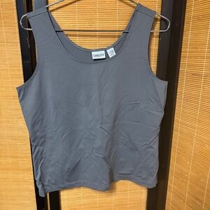 Chico's Gray Sleeveless Tank Top